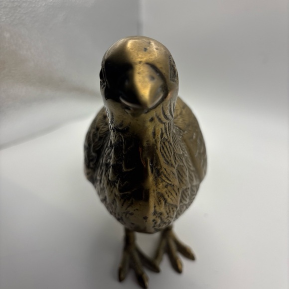 Large Solid Brass Pheasant Sculpture 16 inch - Picture 4 of 8